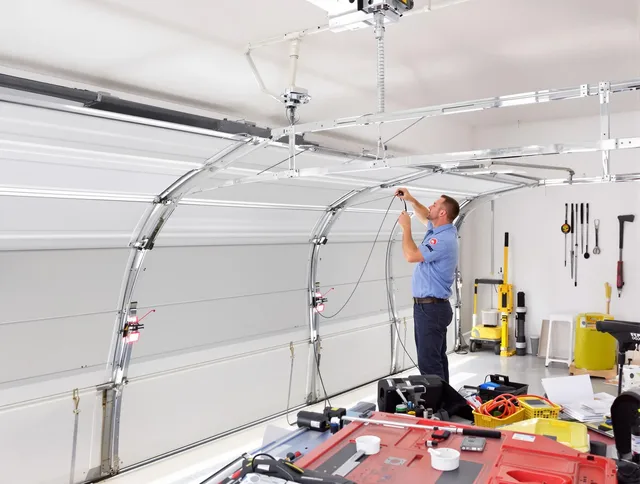 Garage door cable repair service by Hilliard Garage Door Repair in Hilliard