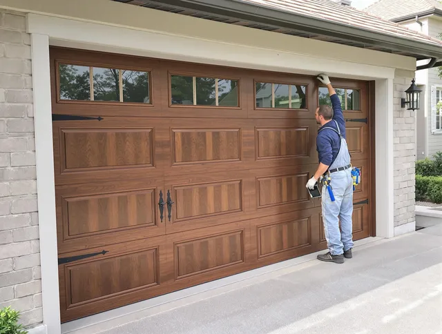 Custom garage door showcase by Hilliard Garage Door Repair in Hilliard