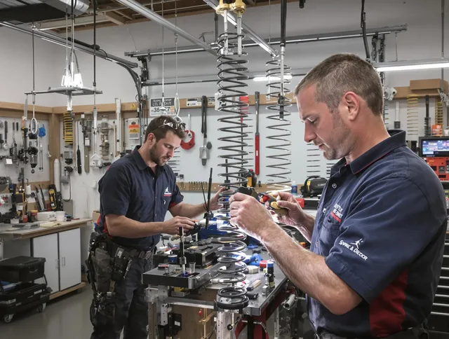 Garage door spring repair service by Hilliard Garage Door Repair in Hilliard